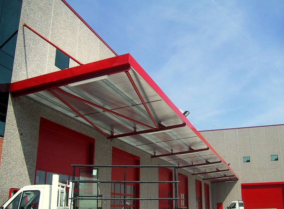 Marquesina nave industrial