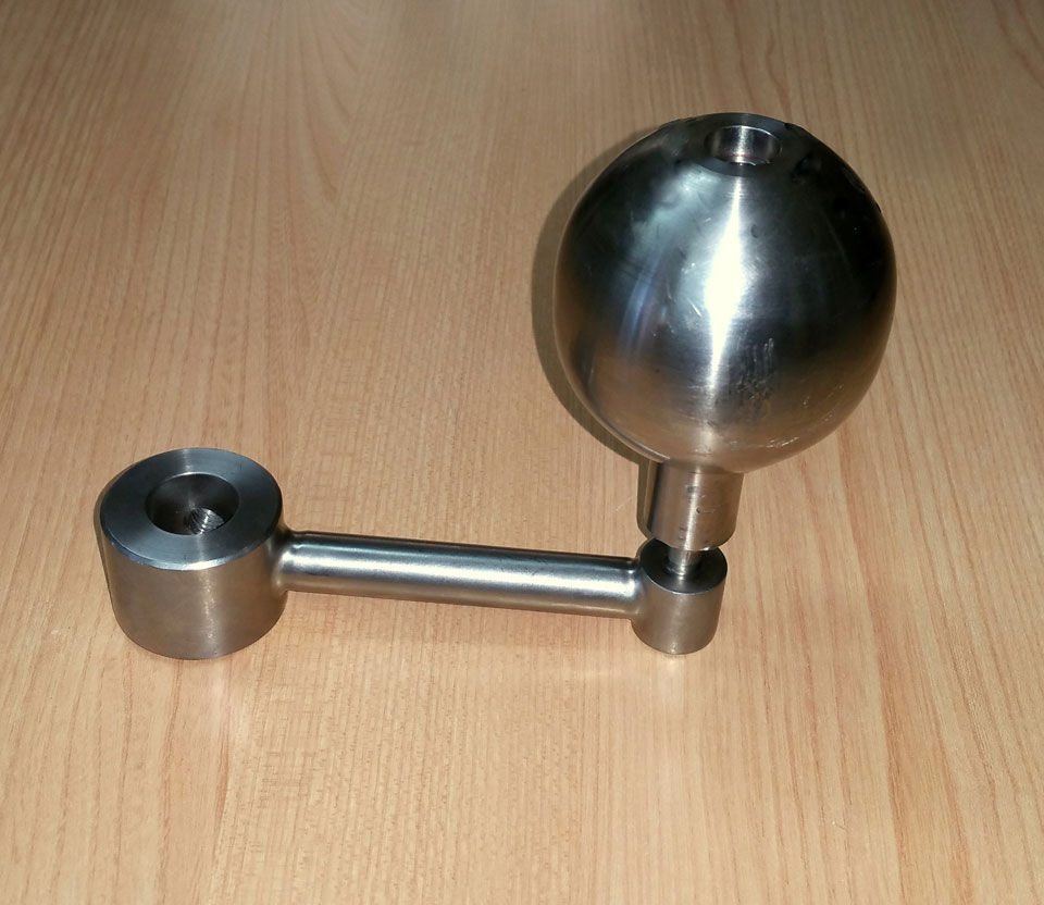 Pomo mecanizado inox